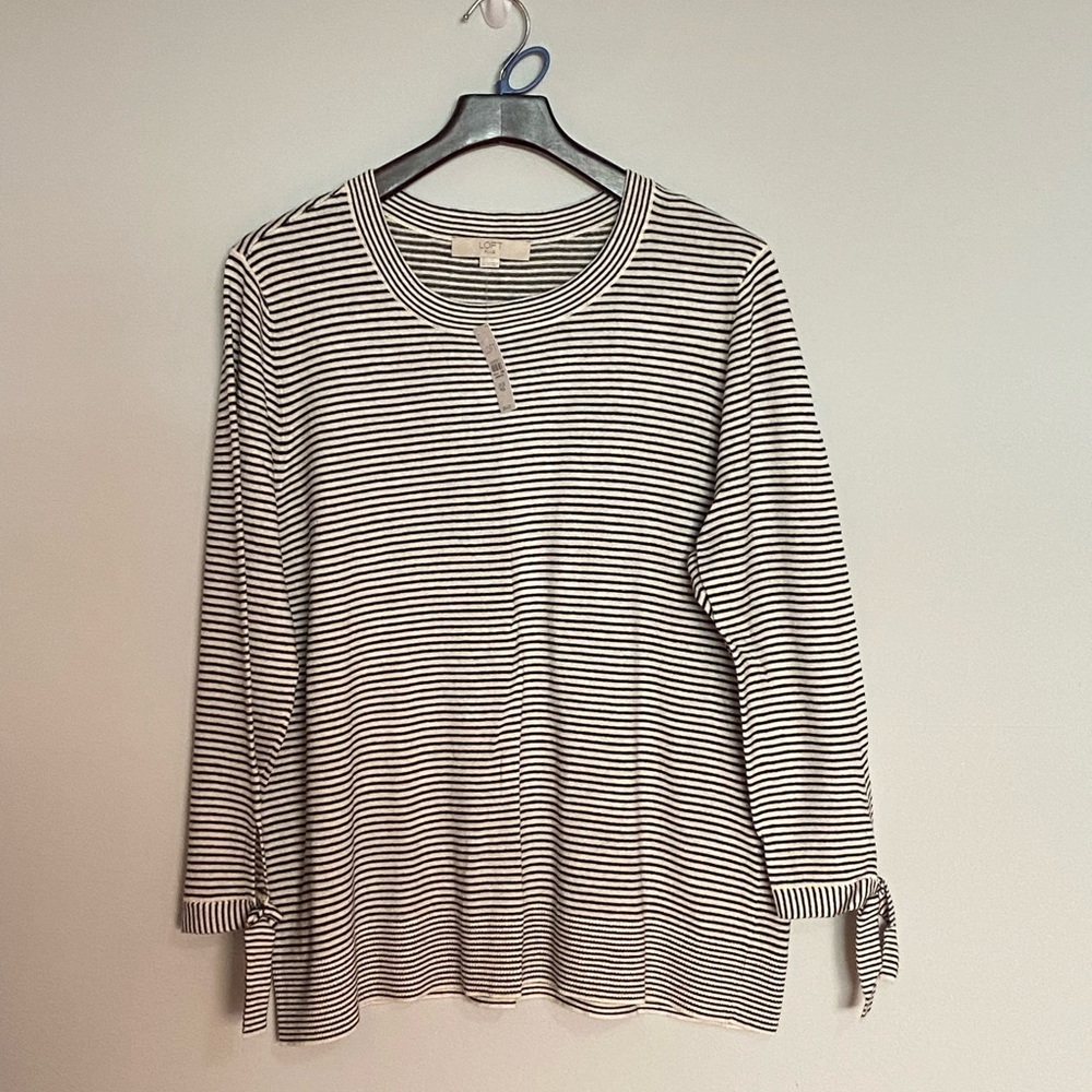 LOFT Plus Striped Sweater